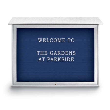 United Visual Products Indoor Enclosed Combo Board, 42"x32", White Frame/Black Porc & Amethyst UVCB4232W-BLKPORC-AMETHY